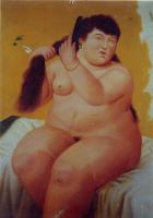 Botero, Fernando - Abstract oil painting.